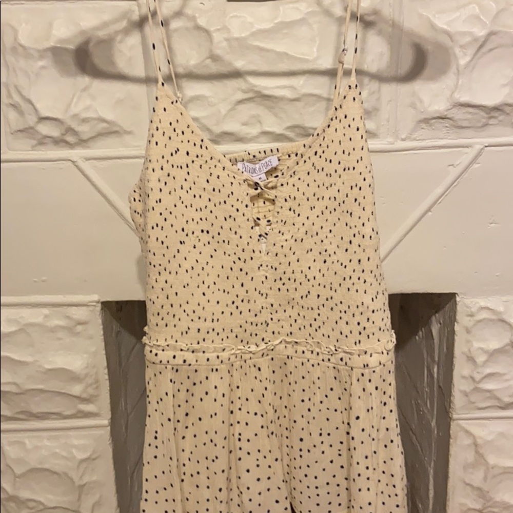 Patrons of peace polka dot tank top